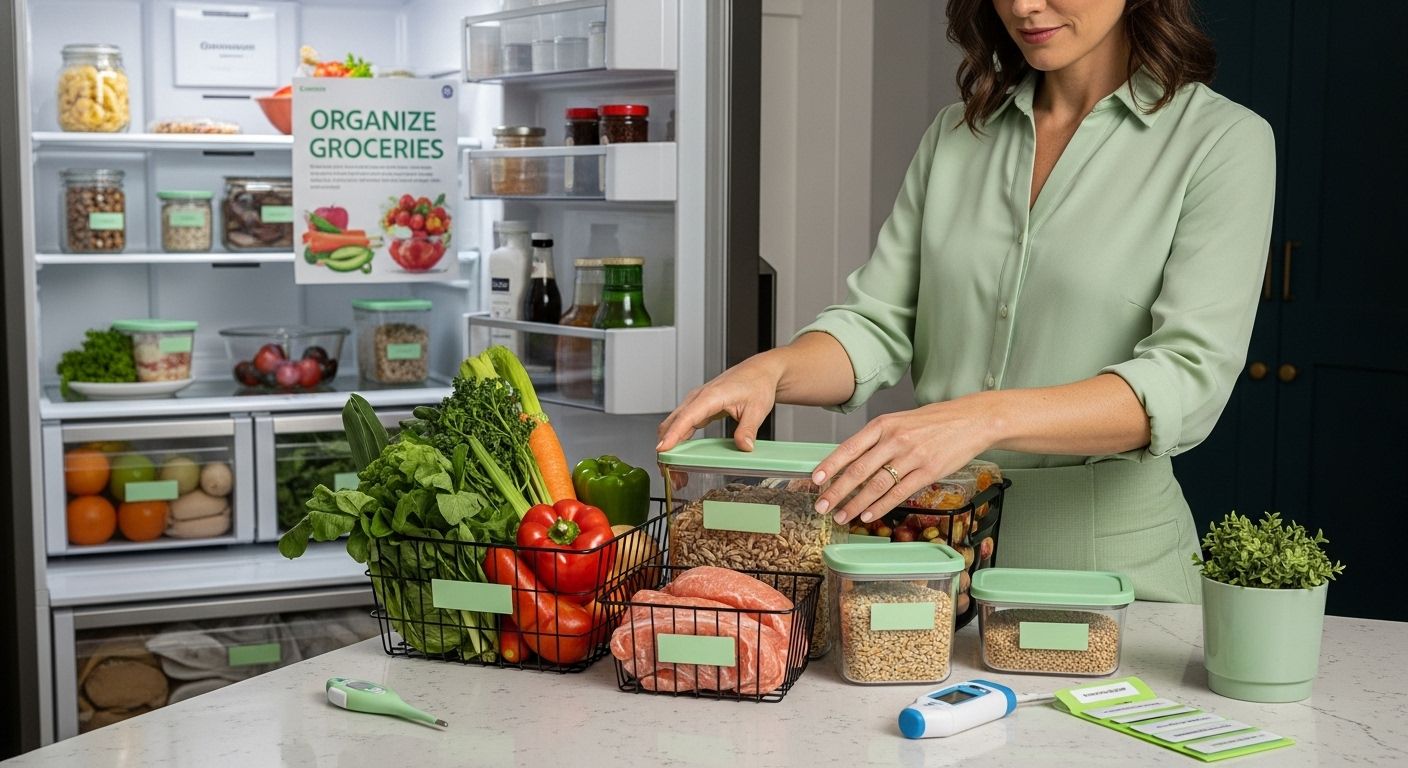 organize groceries storage
