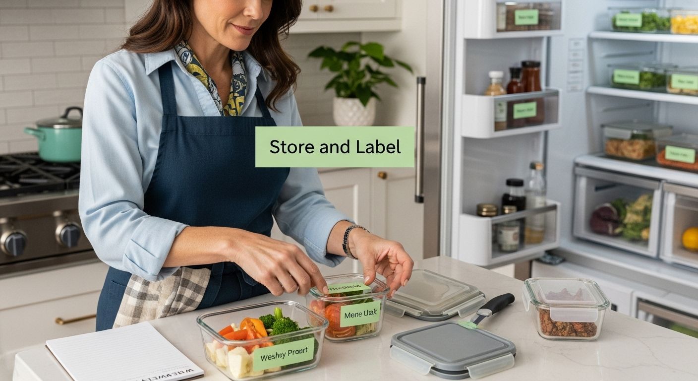 meal prep storage labeling