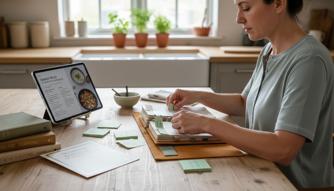 recipe organization kitchen