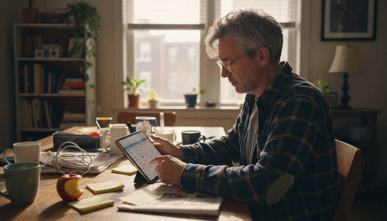Man choosing personal wellness habits