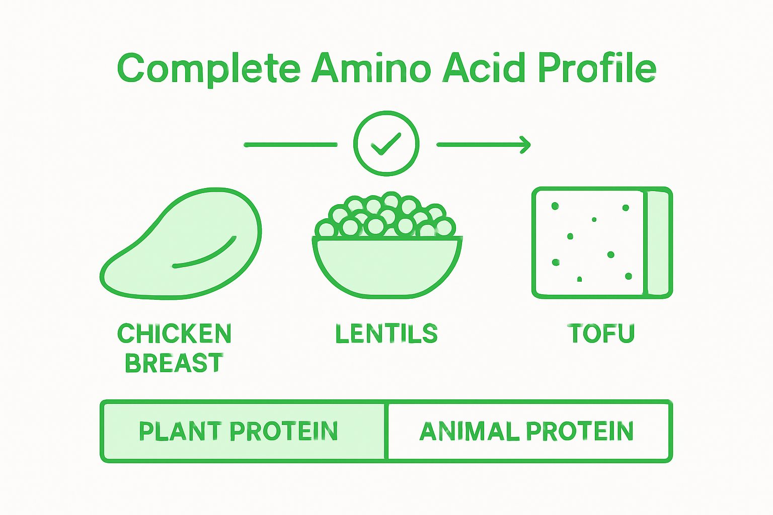 How to Meet Protein Goals Naturally: Step-by-Step Success 1 Infographic comparing protein source diversity