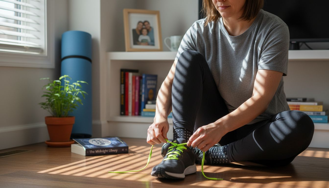 Holistic Wellness Definition and Its Real-World Impact 1 Person preparing for wellness routine at home