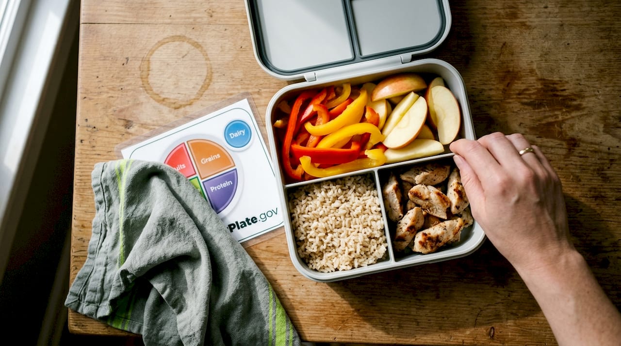 Healthy lunchbox tips: Make nutritious school lunches easy 1 Realistic MyPlate balanced school lunchbox