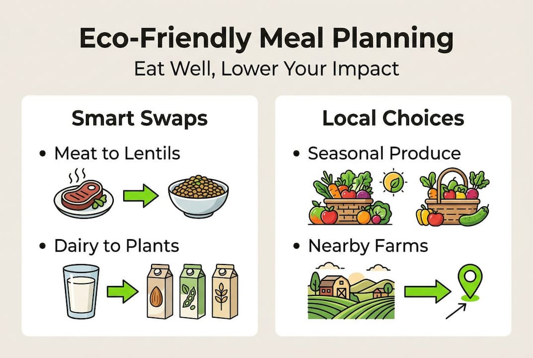 Eco-Friendly Meal Planning: Eat Well, Lower Your Impact 2 Eco-friendly meal planning infographic