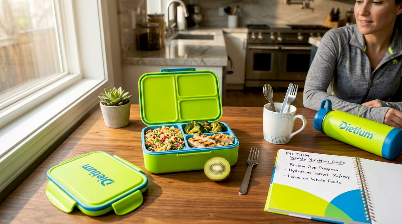 Quick and Easy Lunch Recipes for Busy People 1 Portable lunch container open on office desk