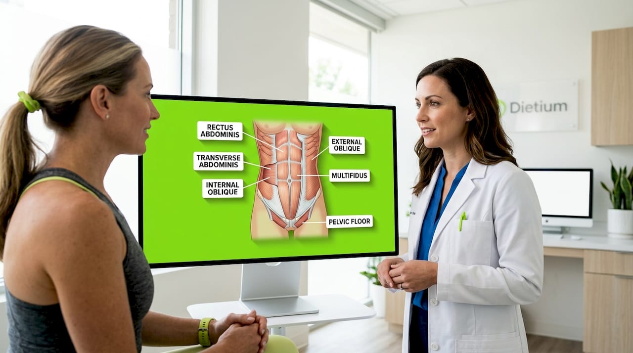 Why Core Strength Importance Goes Beyond Six-Pack Abs 1 Anatomical illustration of core muscles