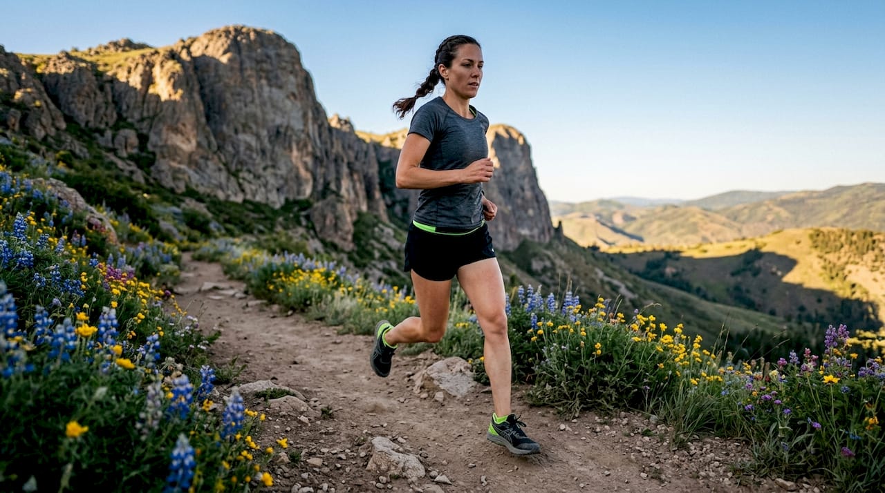 Outdoor Workout Benefits: What Science Says in 2026 1 Woman jogging on forest trail with uneven terrain