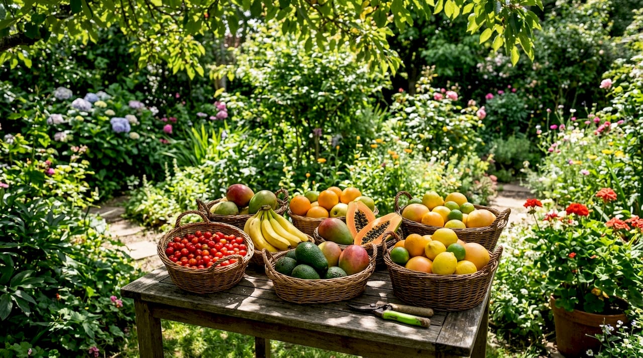 Nutritional Value of Fruits: What Every Serving Delivers 1 Colorful vitamin-rich fruits on kitchen counter