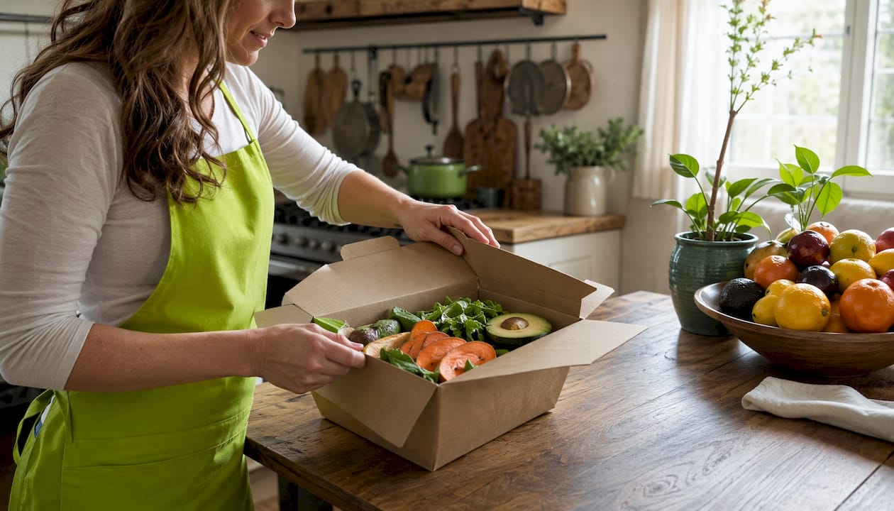 Healthy Places to Eat Near Me That Actually Deliver 1 Hands unpacking healthy meal delivery box