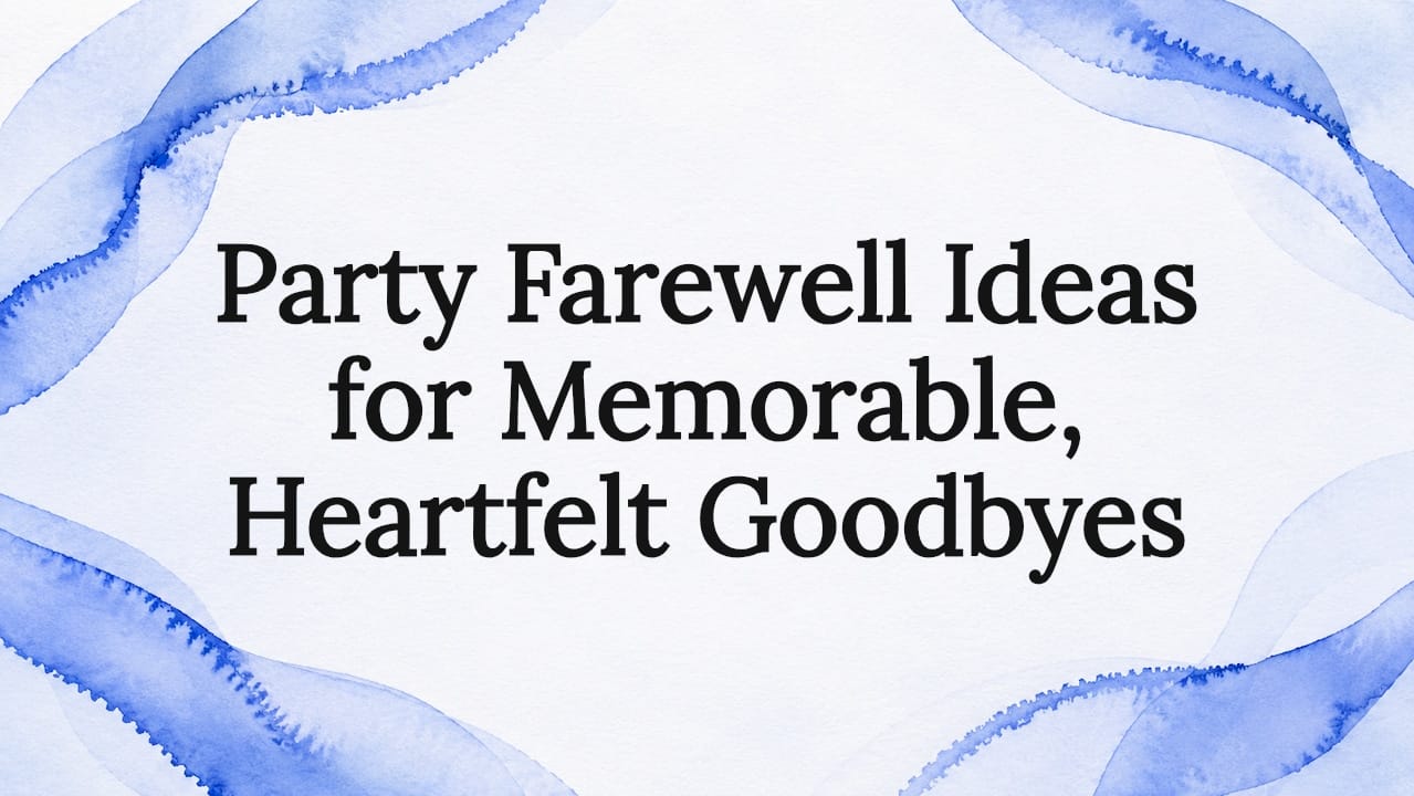 Group celebrating a farewell party indoors