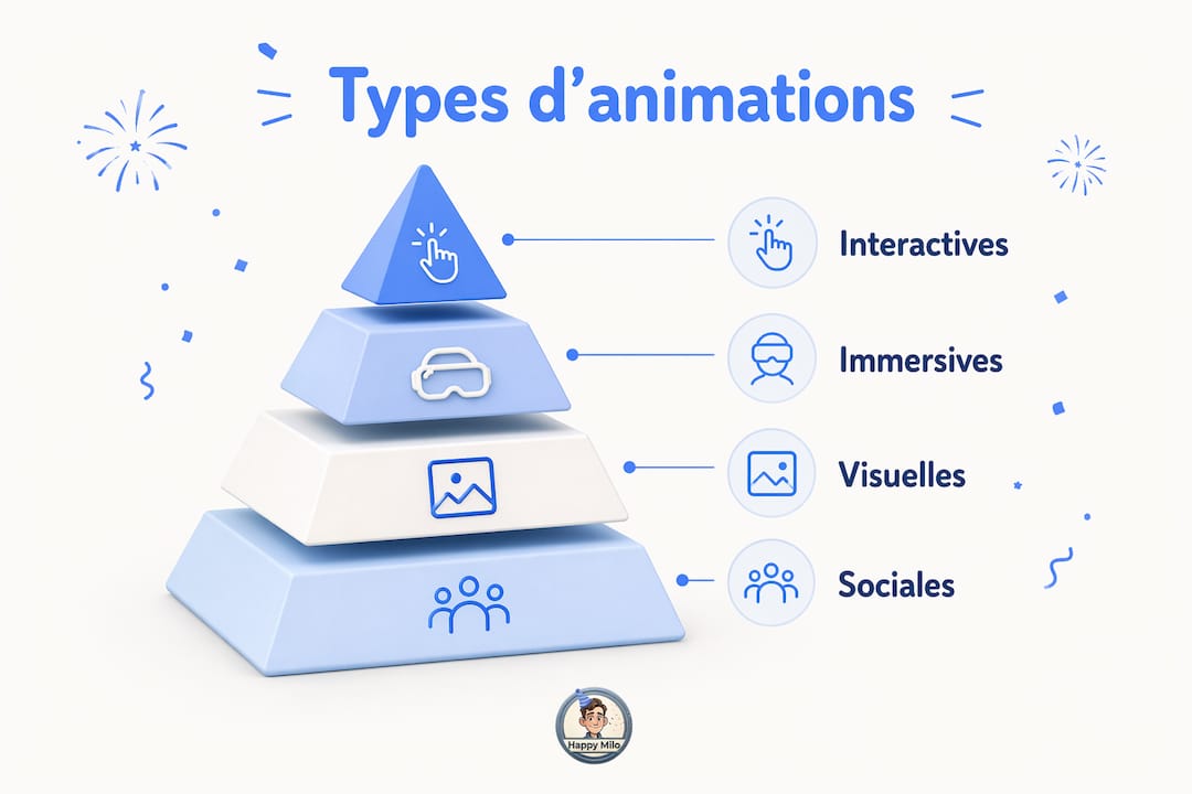 Découvrez notre infographie : les meilleures idées d’animations pour réussir votre fête virtuelle