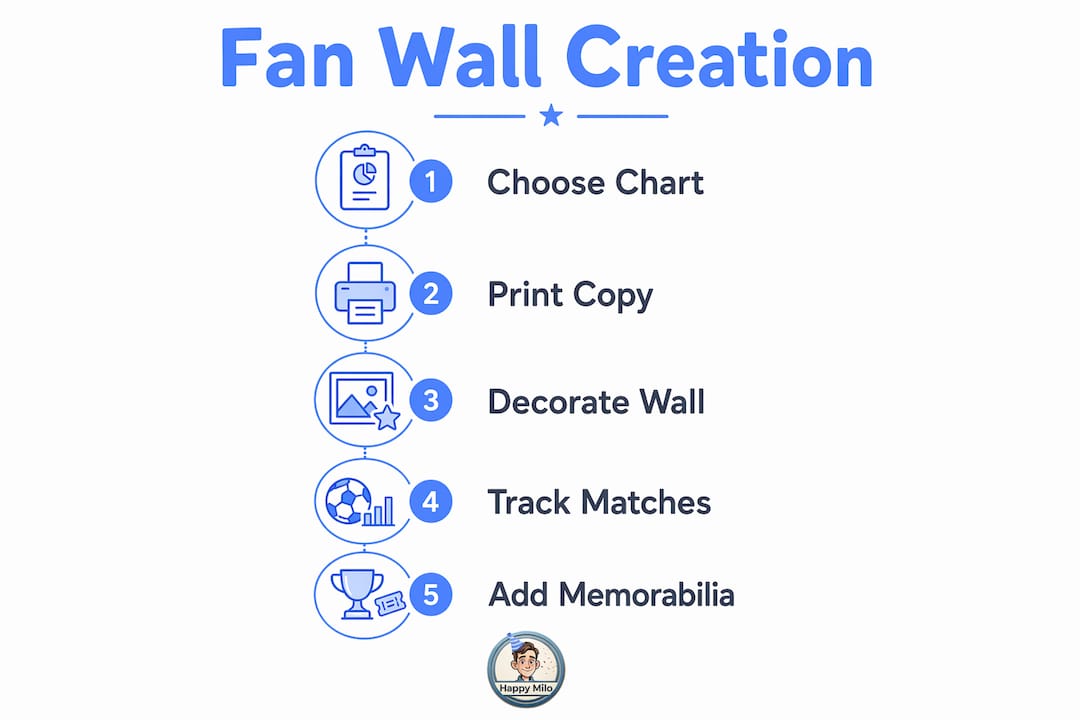 Infographic illustrating fan wall creation steps