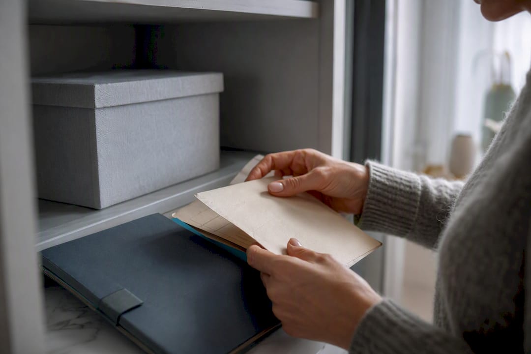 Family medical records being organised