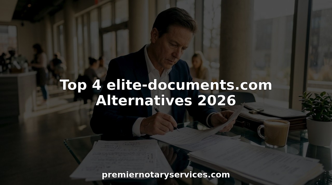 Professional reviewing apostille documents at desk