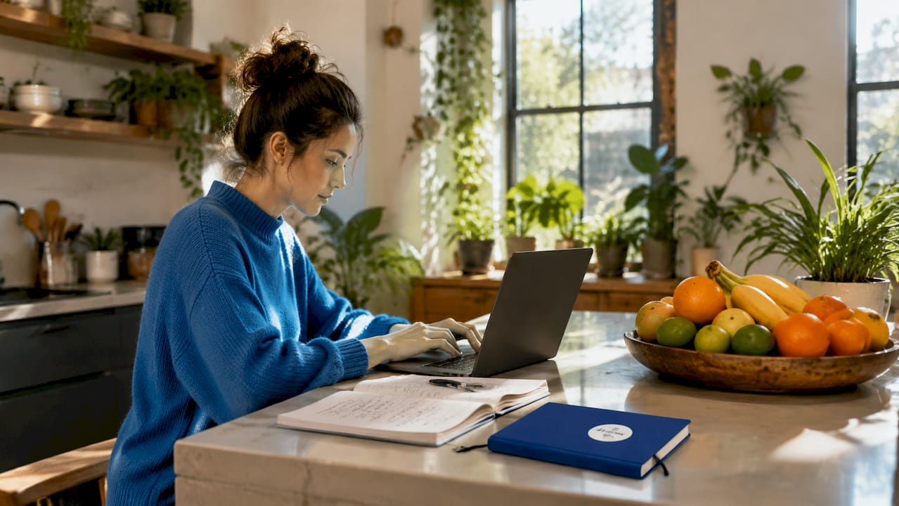 Hands typing referral code validation on computer