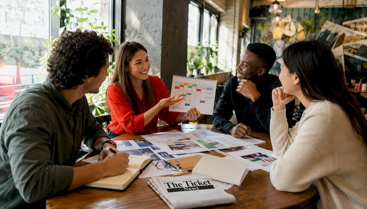 Marketing team planning tour expansion