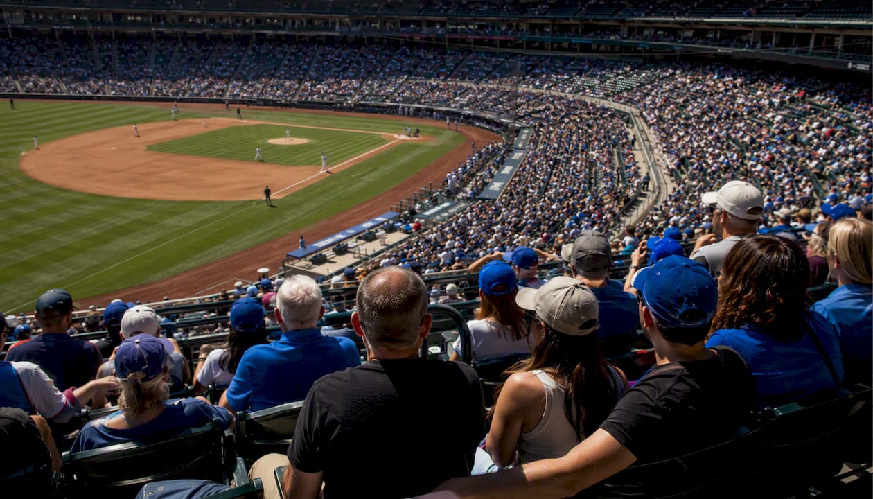 Mid-tier center seats overlooking sports field