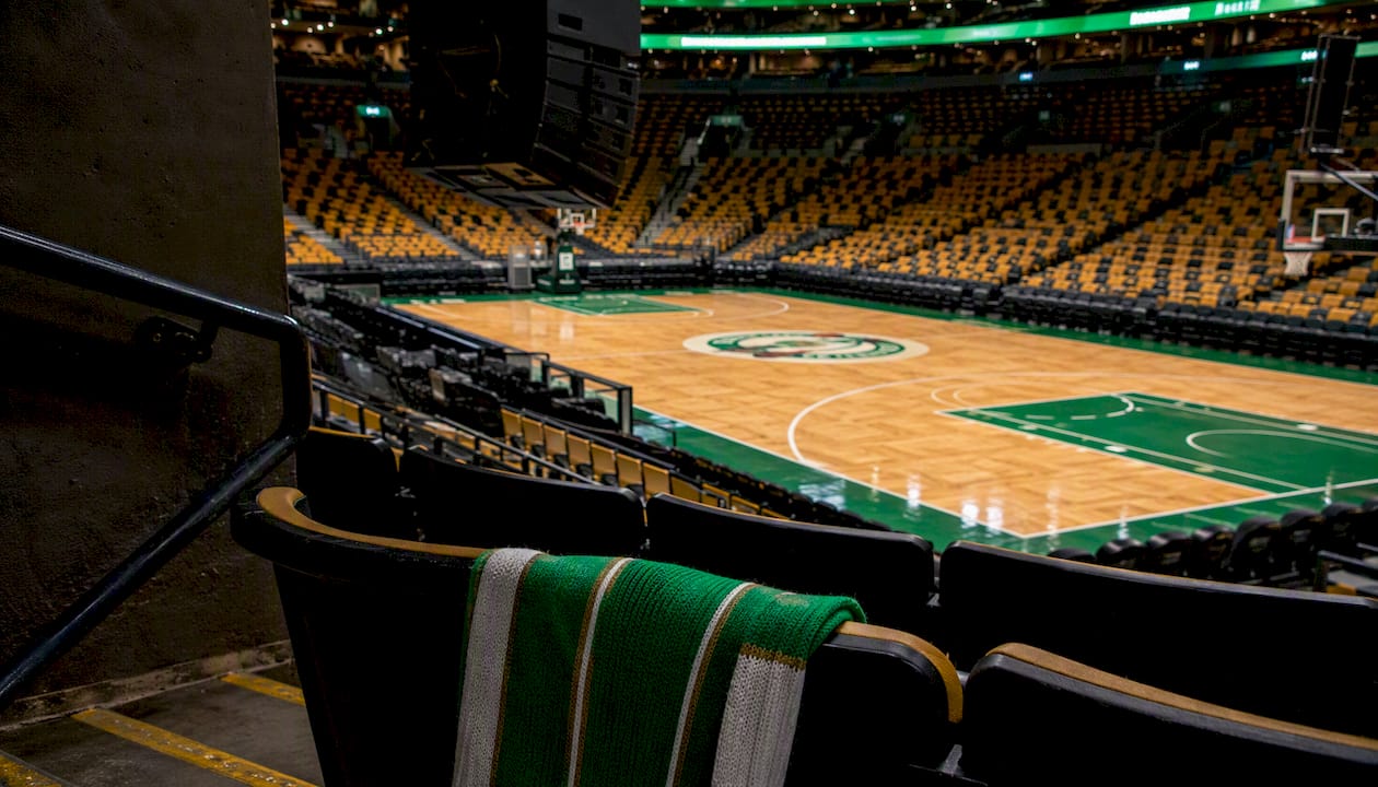 View from corner lower bowl seat revealing partial obstruction