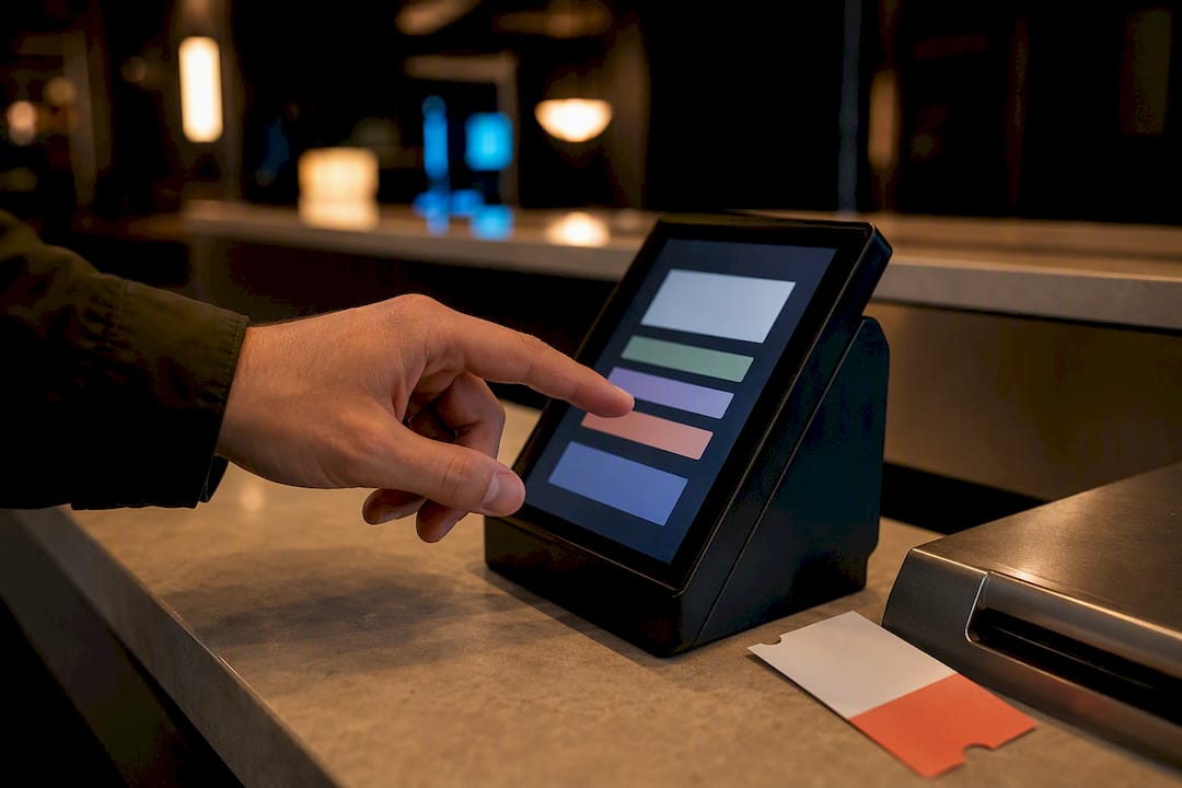 Buyer checking ticket price before checkout