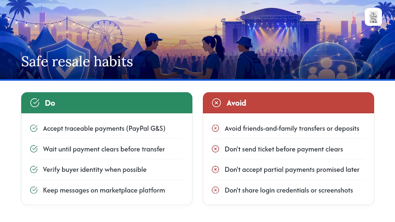Tips for Reselling Tickets Safely Beyond Official Platforms — overview diagram