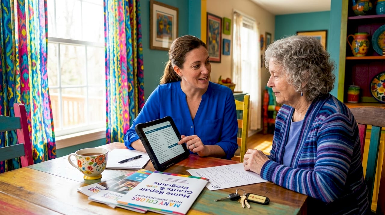 Community coordinator consulting homeowner