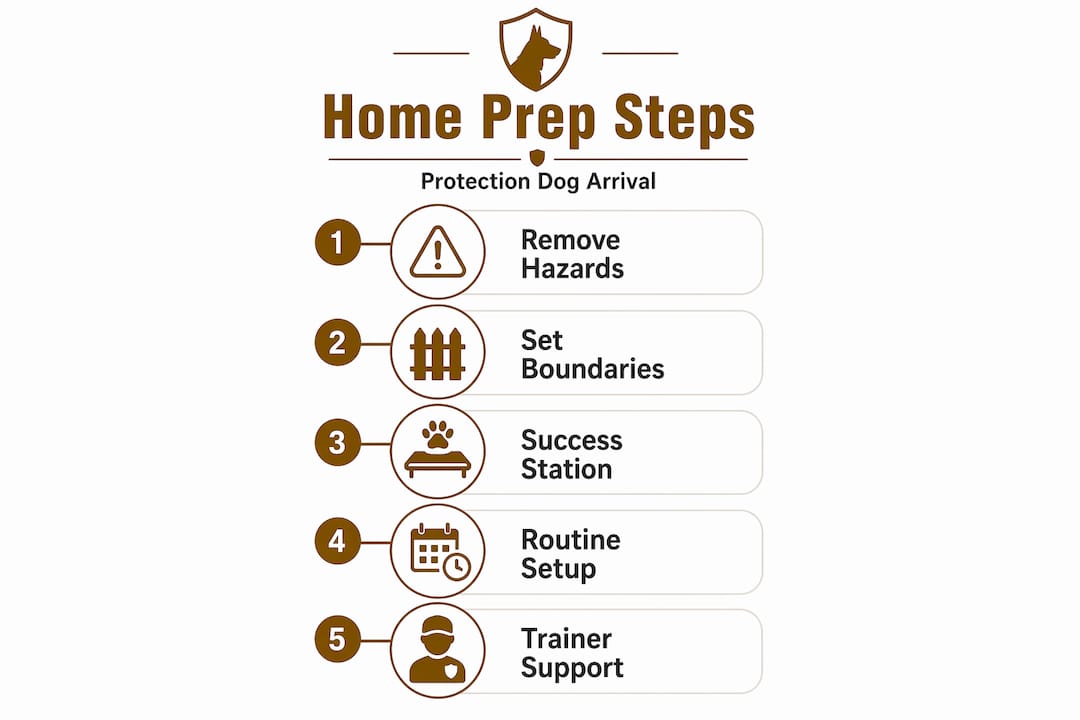 Step-by-step home preparation guide infographic
