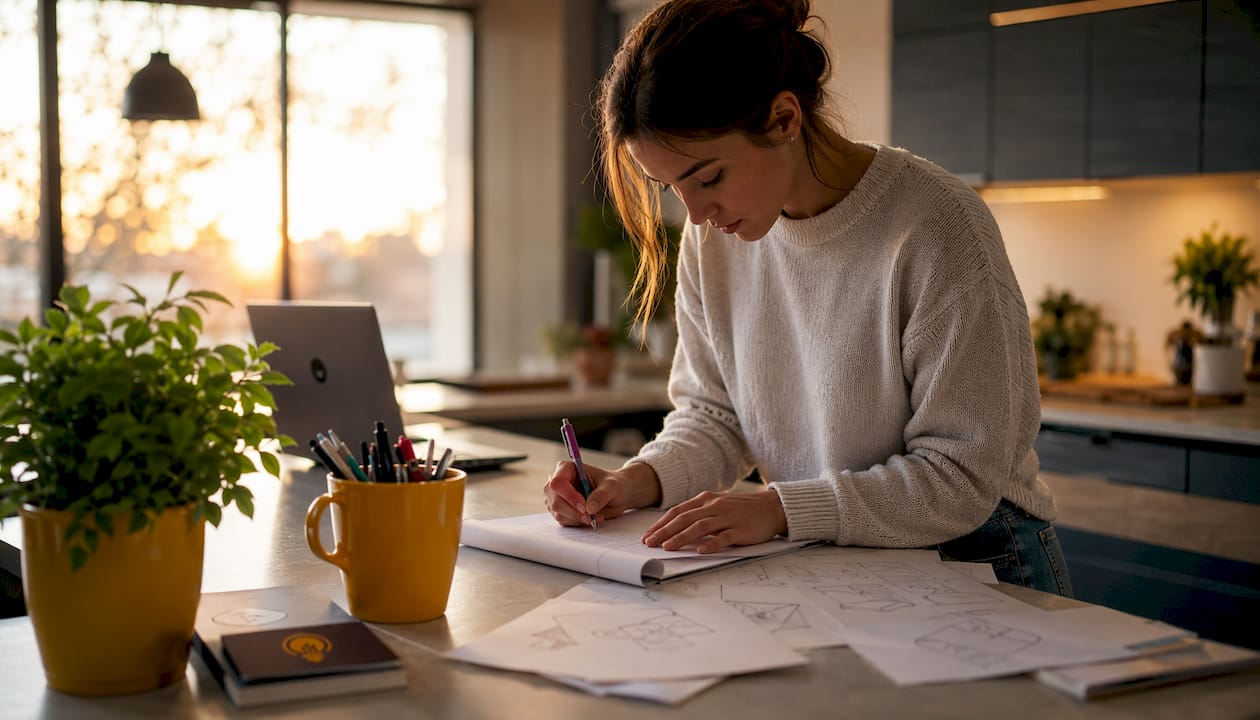 Inventor writing patent filing steps
