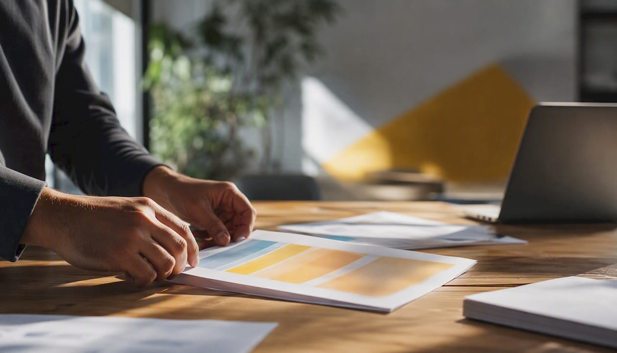 Hands adjusting pricing model materials