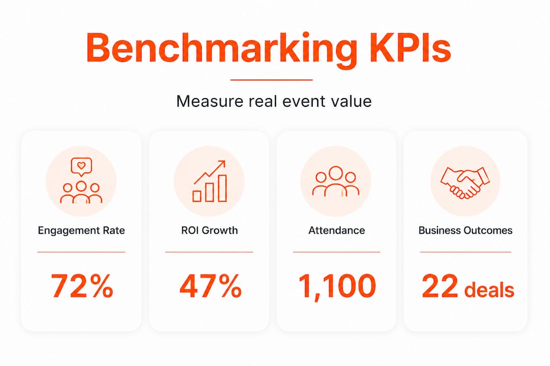 Infographic of benchmarking KPIs for planners