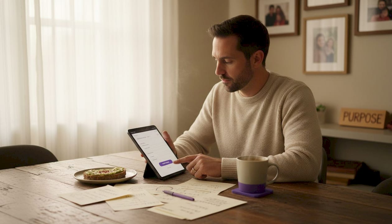 User tests nonprofit donation form at home