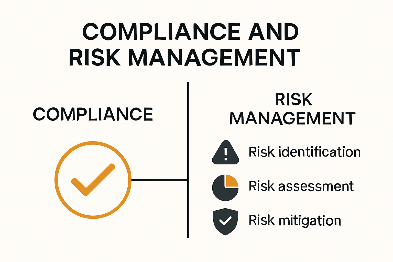 Diagram of compliance and risk management integration points.