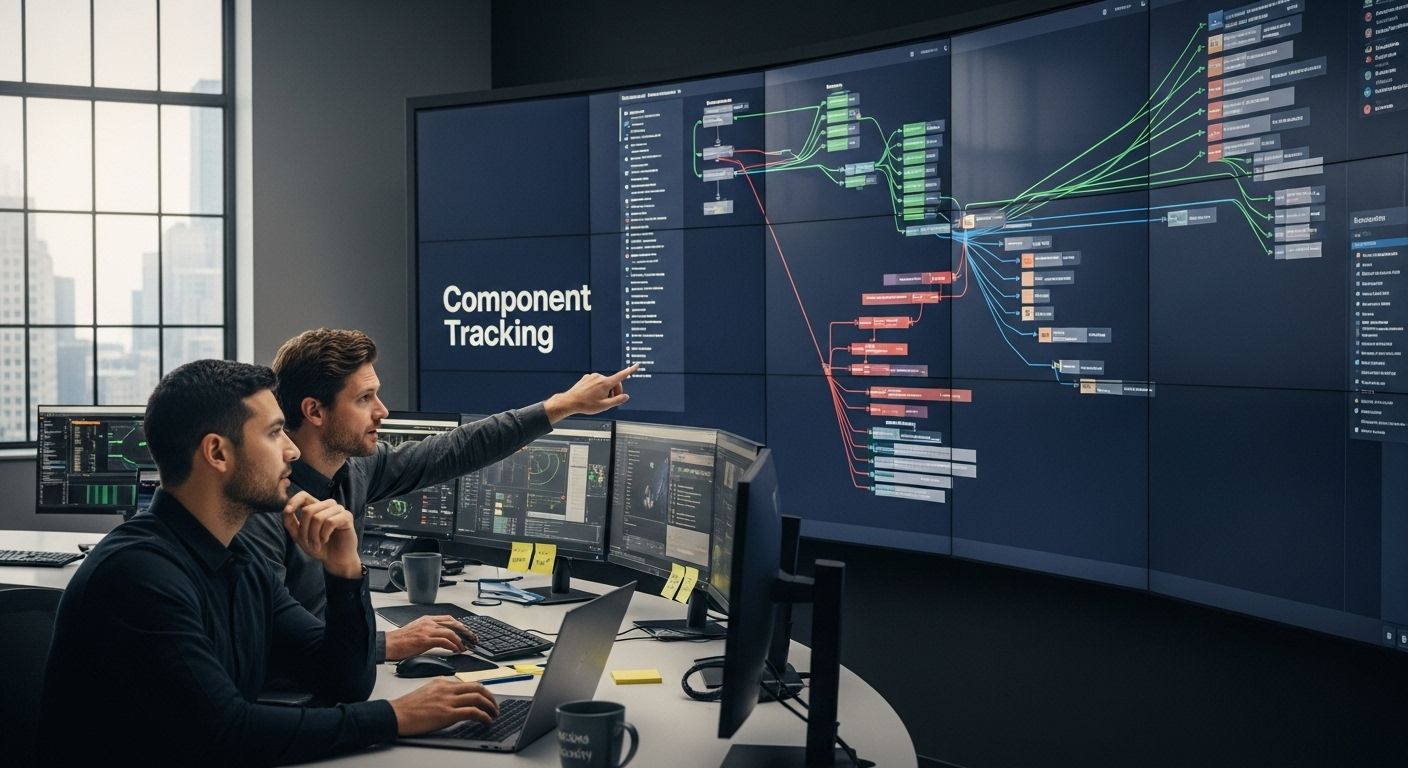 software BOM tracking visualization