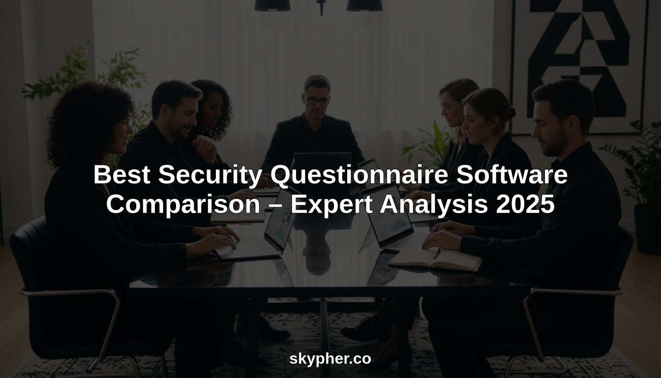 Questionnaire Comparison Best Security Questionnaire Software Comparison – Expert Analysis 2025