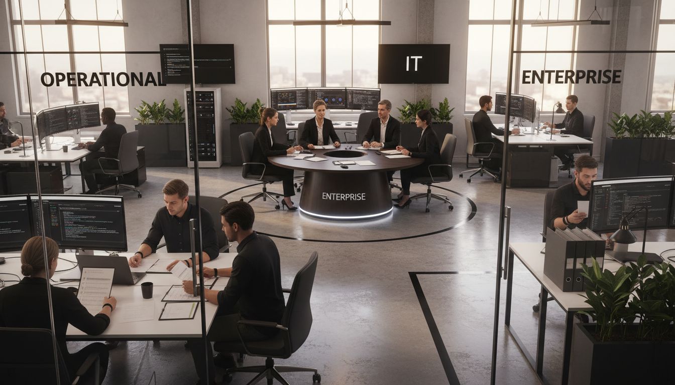 Three zones show GRC platform types