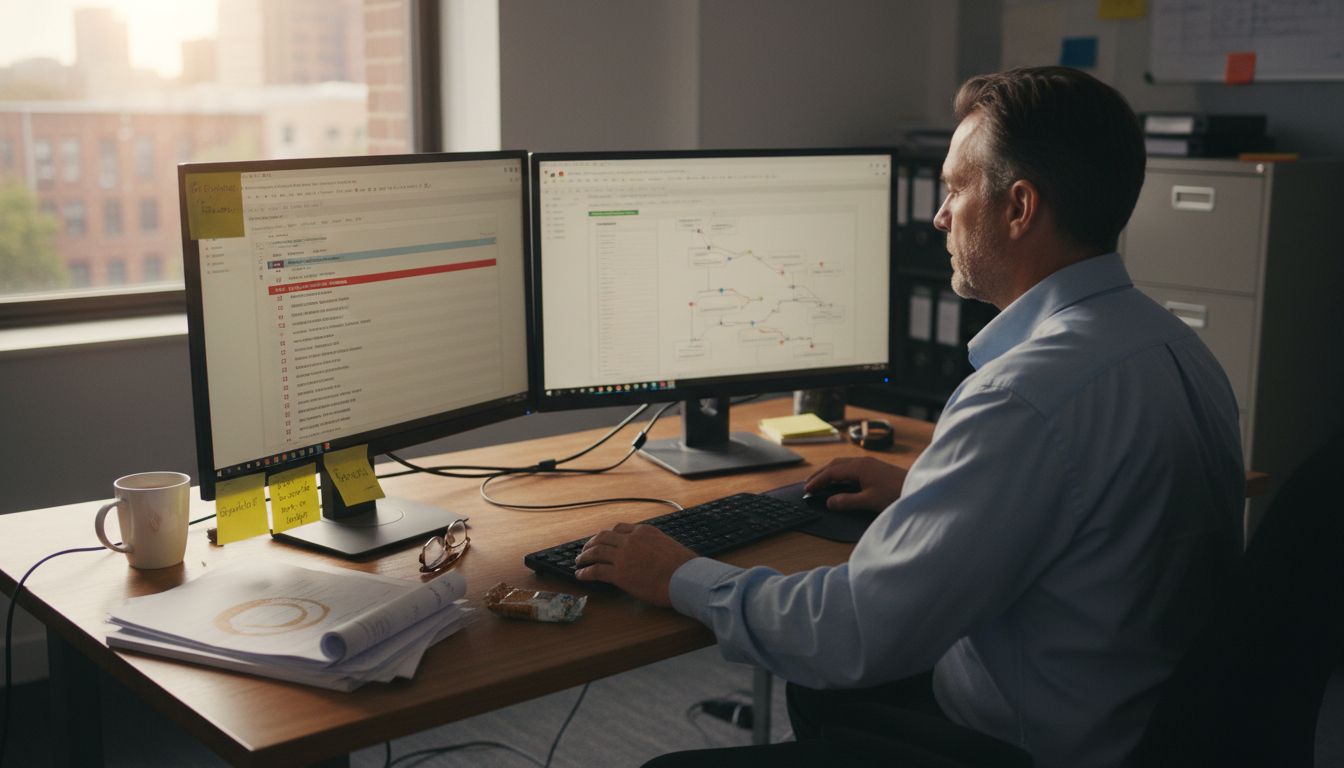 IT manager uses GDPR compliance dashboard