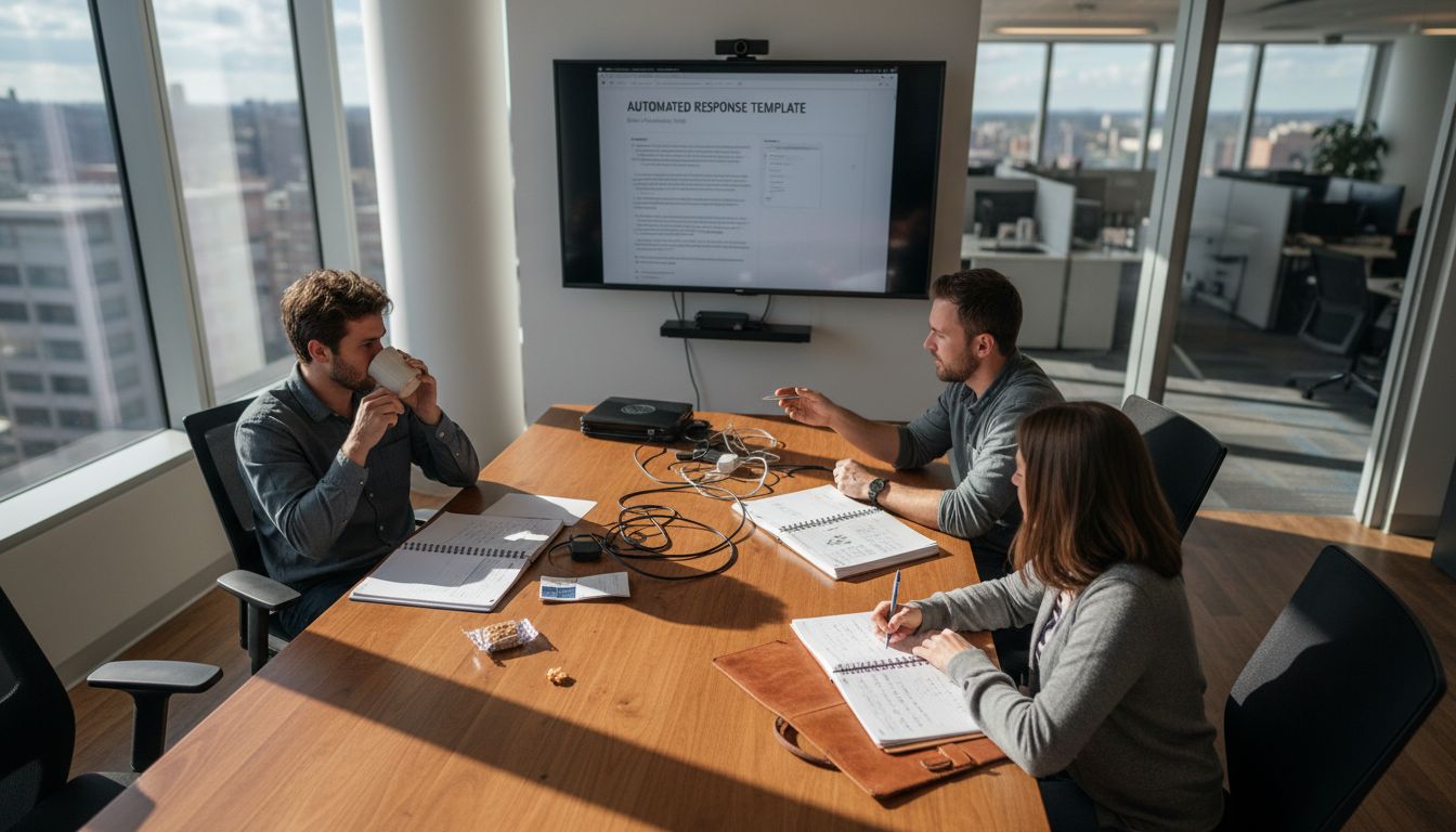 Project team configuring RFP automation tools