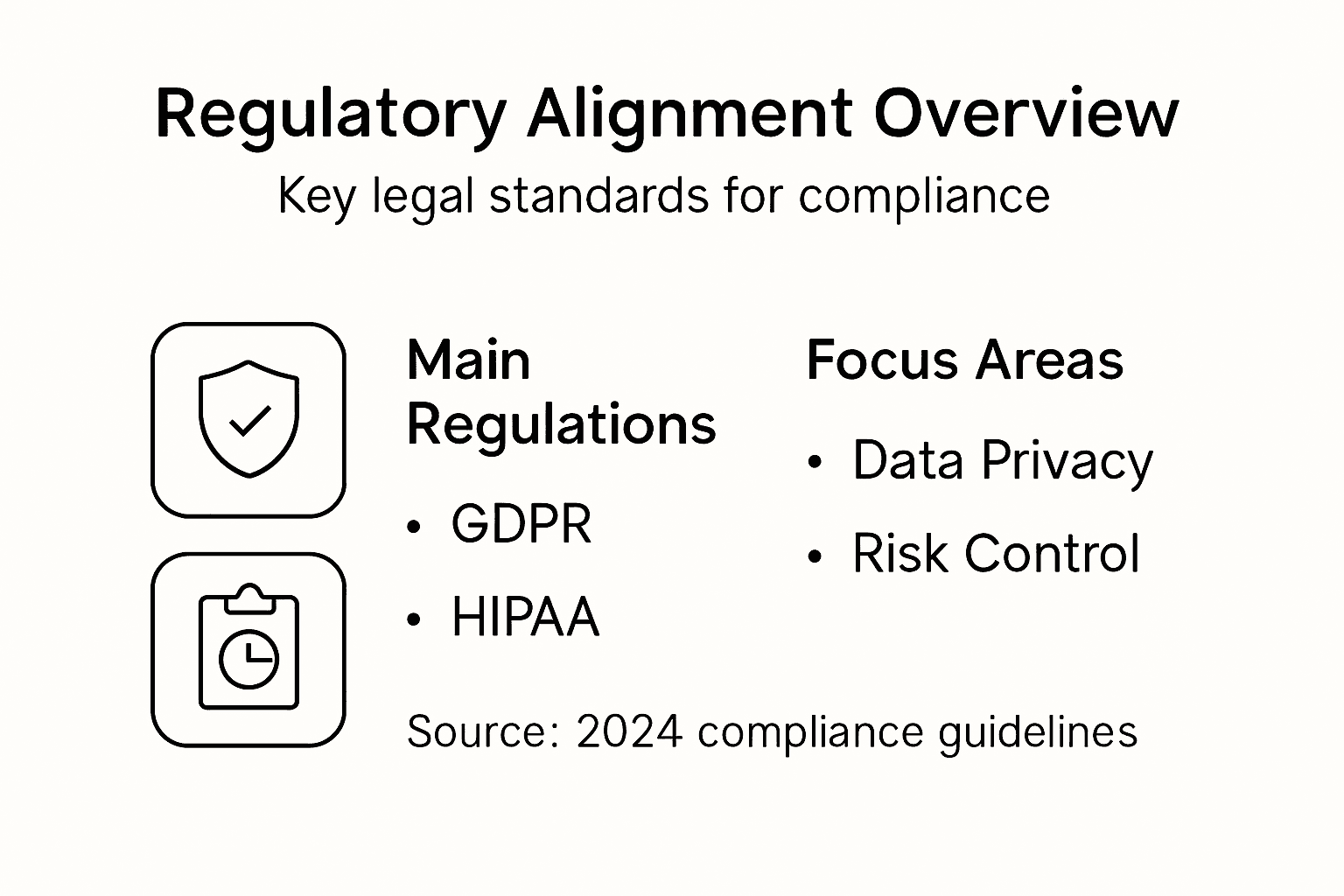 Infographic regulatory alignment in compliance