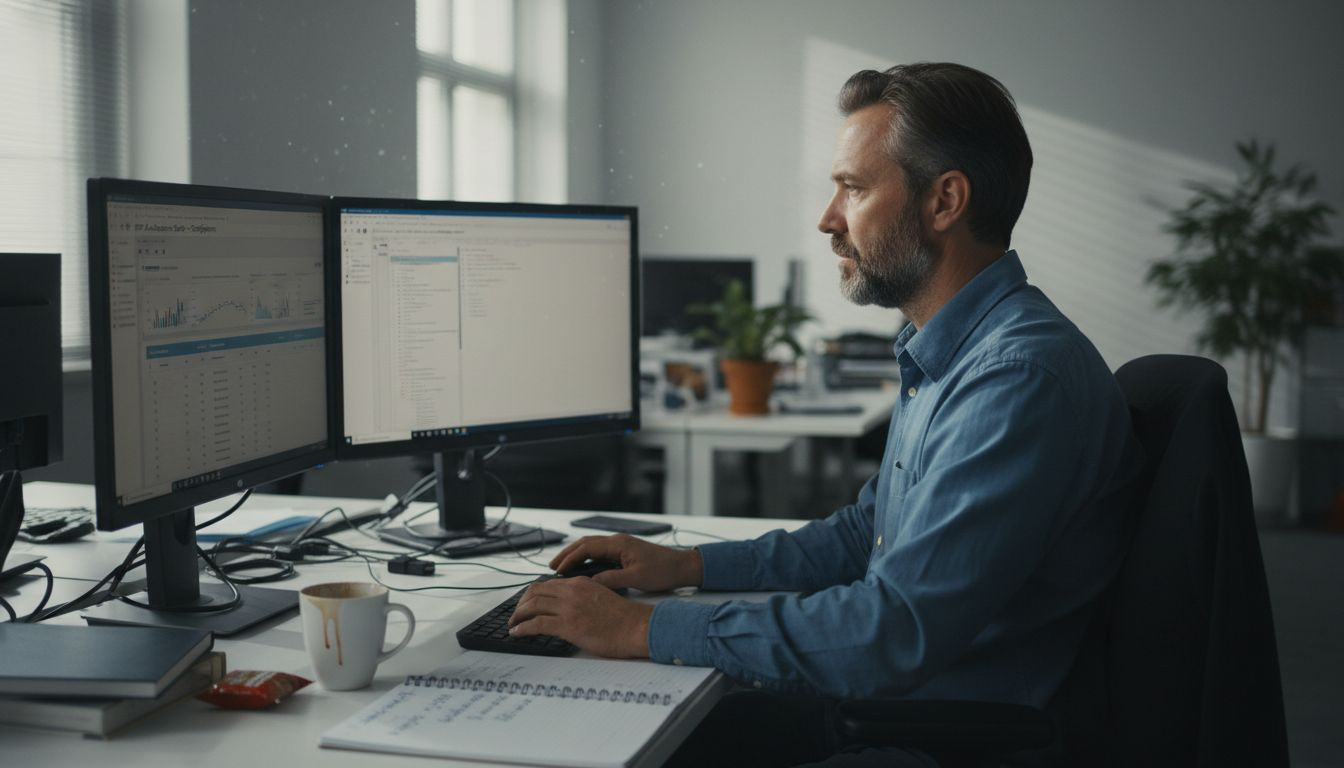 IT manager setting up RFP automation
