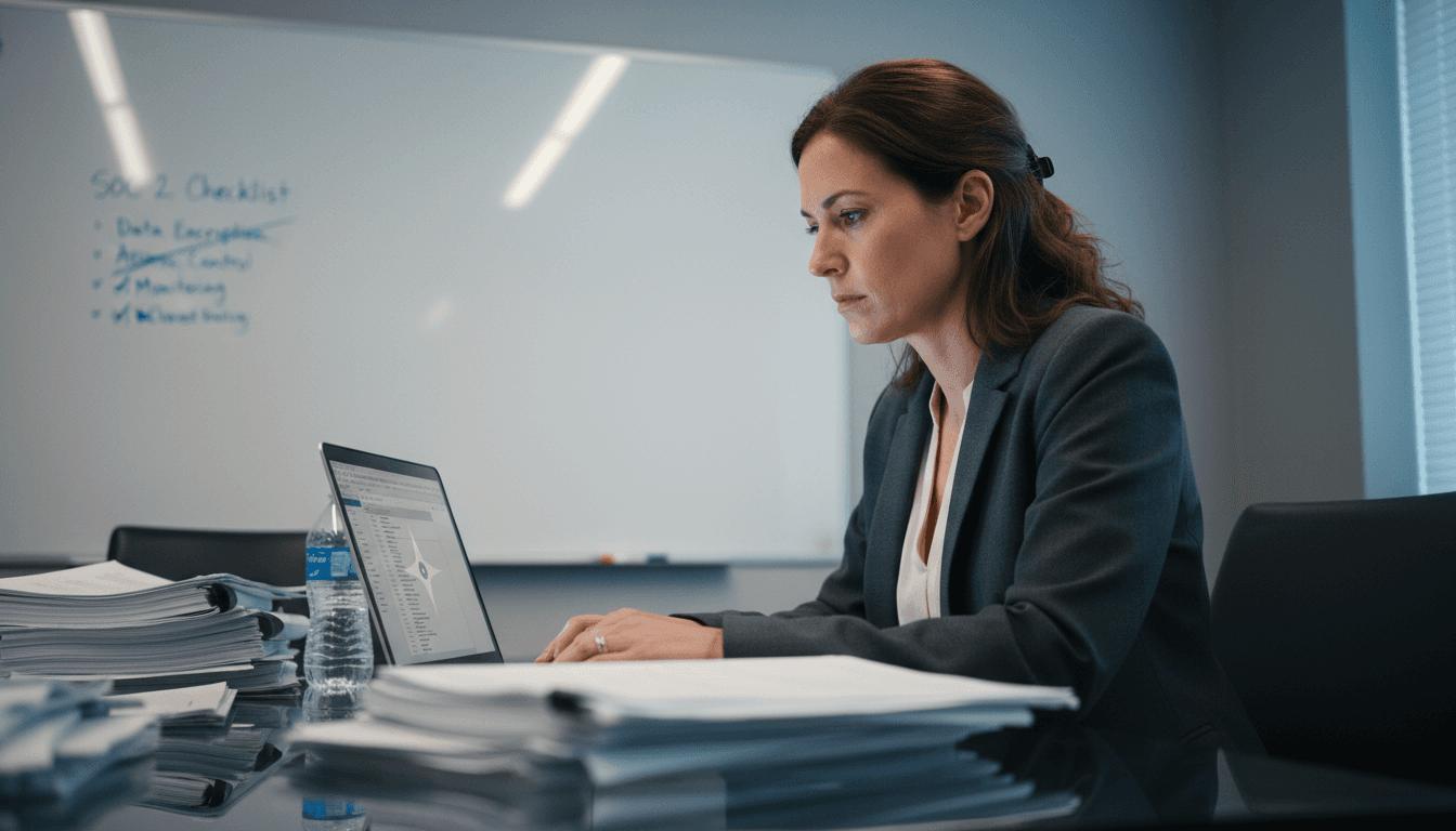 Compliance officer checks audit logs