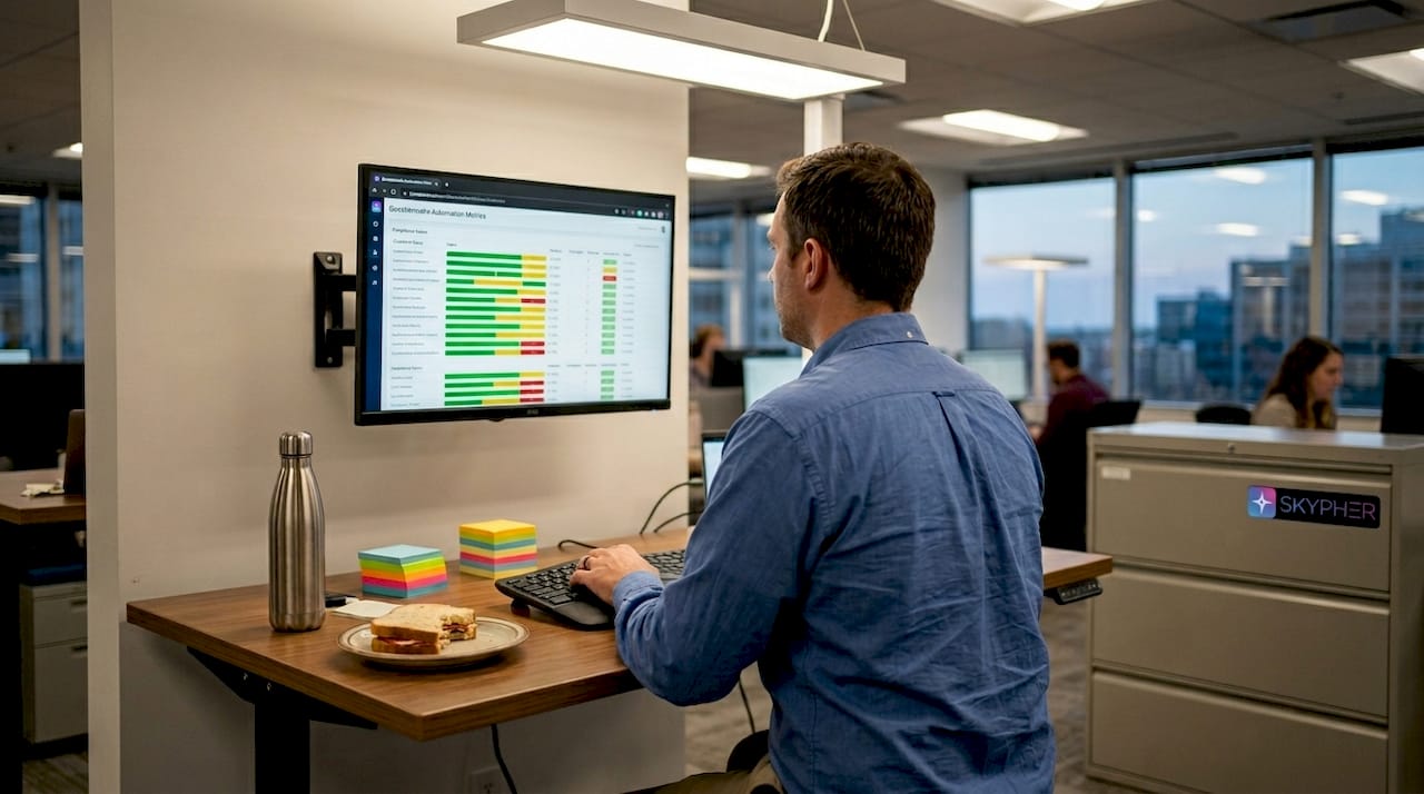Specialist monitoring security automation dashboard