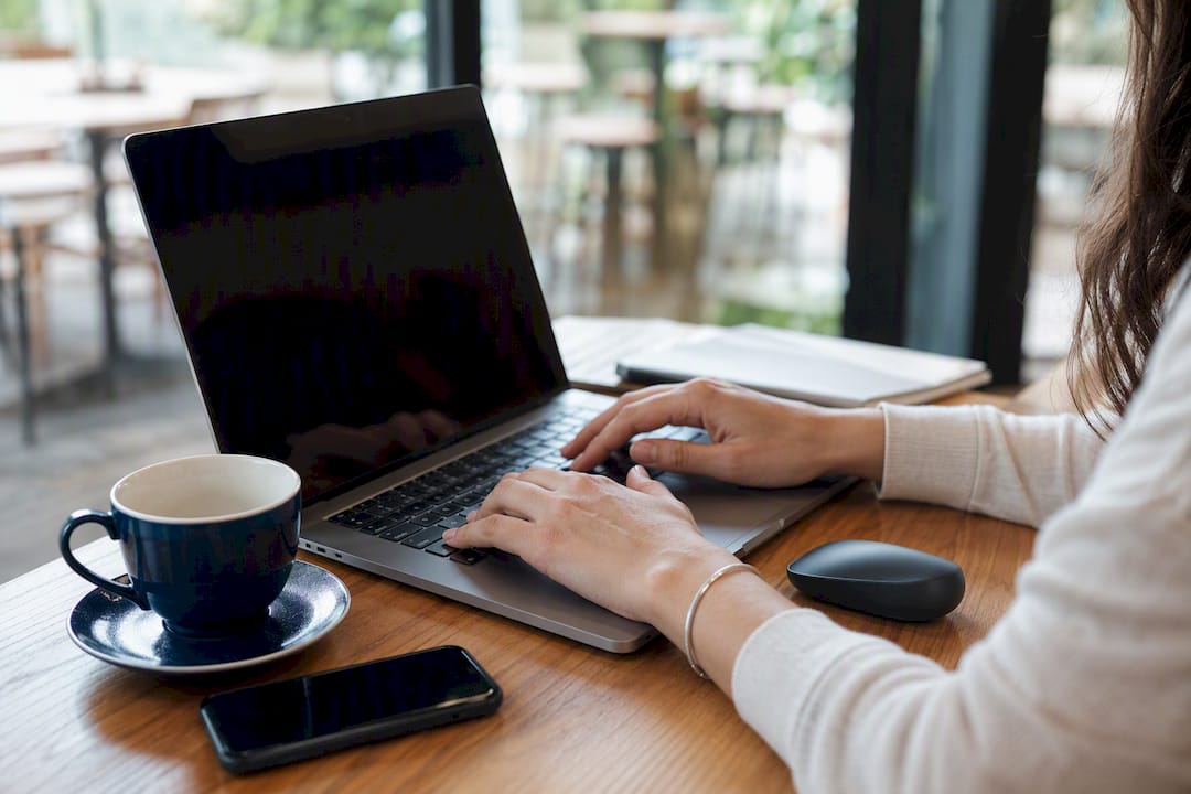 Professional preparing to update LinkedIn profile