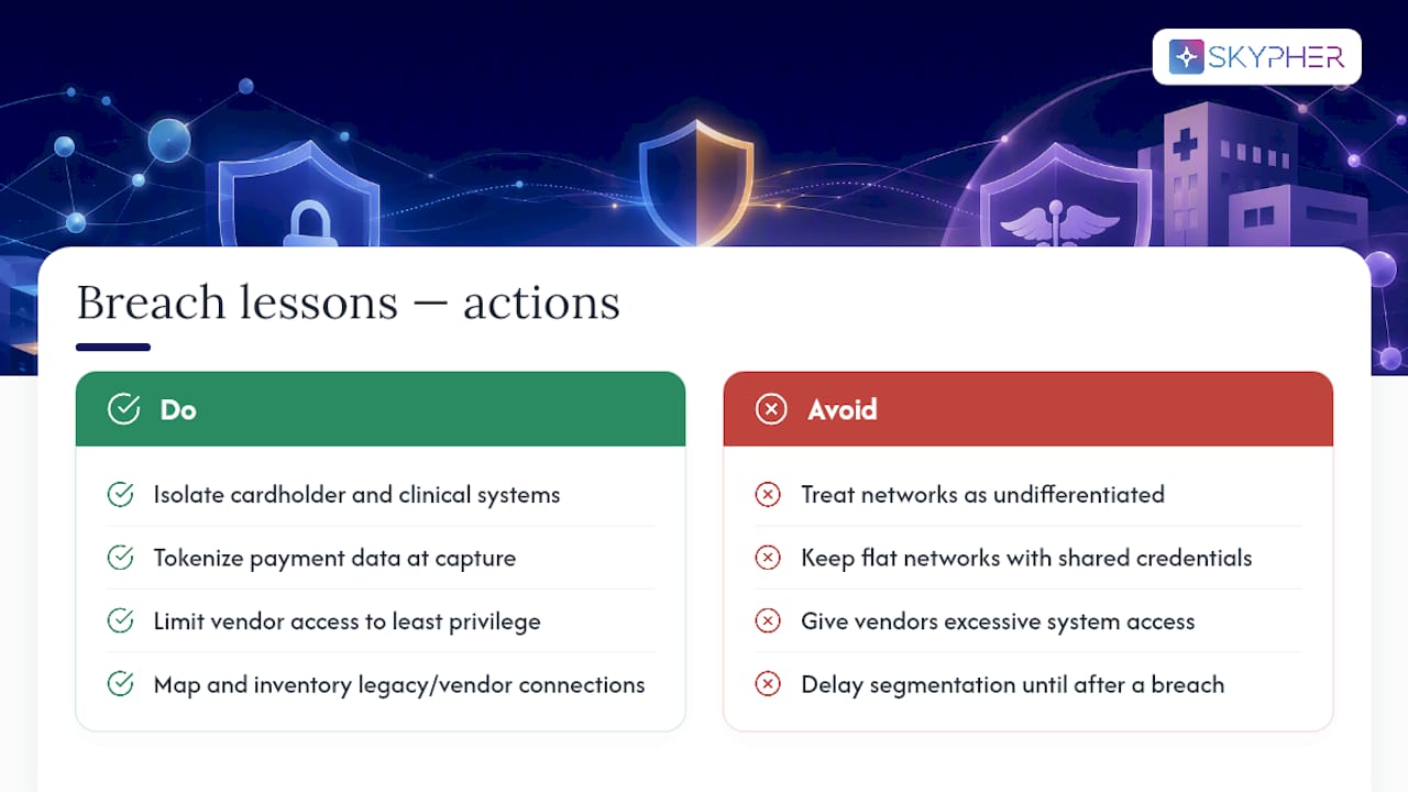 What Real Breaches Involving PCI and HIPAA Data Teach Us — overview diagram