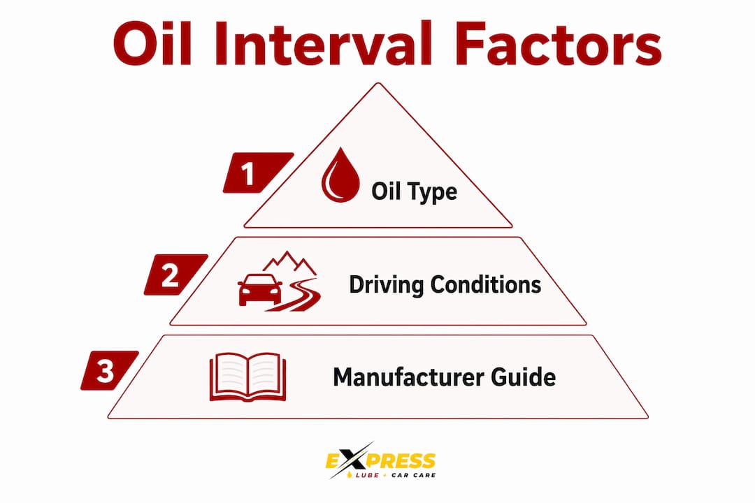 Hierarchy pyramid of oil interval factors