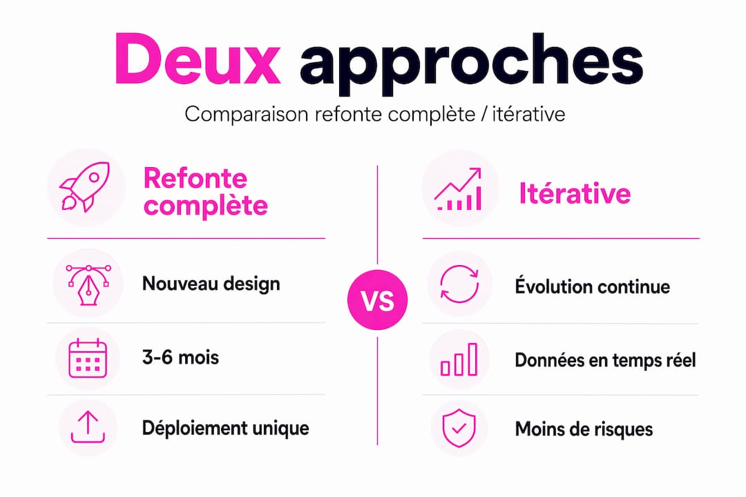 Refonte totale vs amélioration progressive d’un site web : quel choix privilégier ?