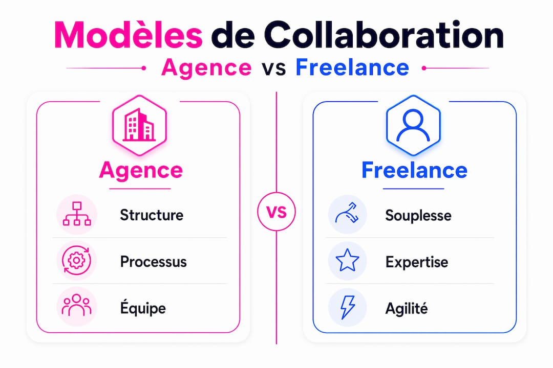 Infographie : agence digitale ou freelance, que choisir ?
