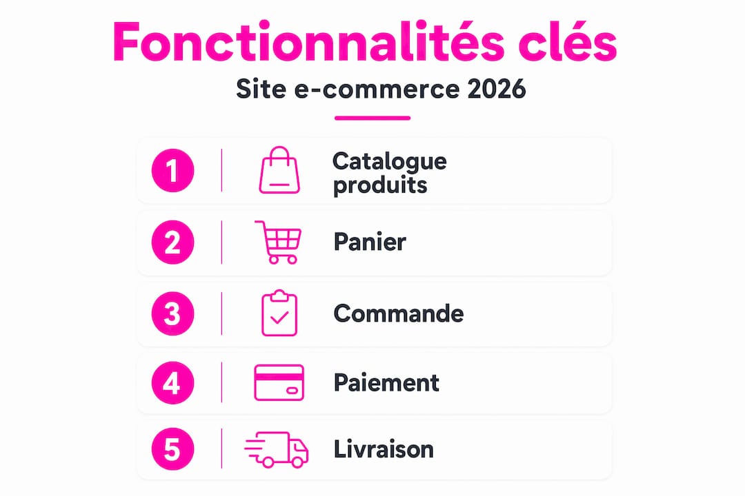 Les grandes étapes pour créer un site e-commerce en un coup d’œil