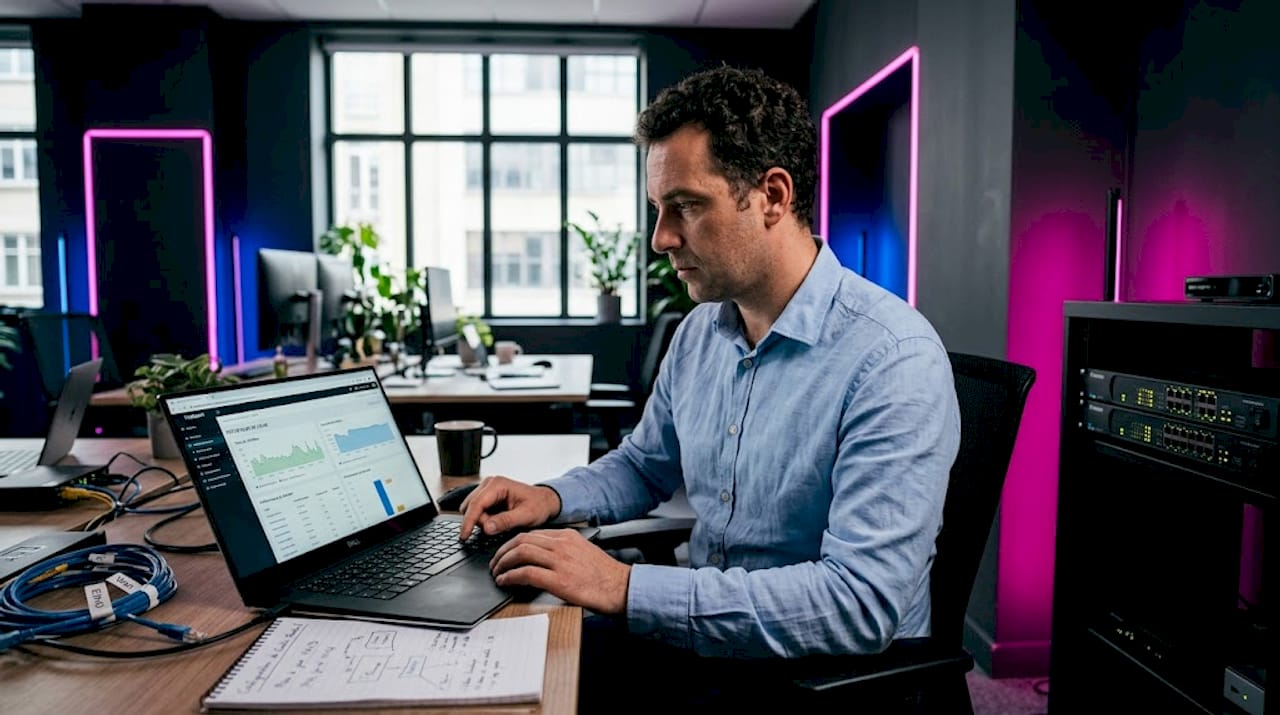Un administrateur s’assure du bon fonctionnement du cache CDN au sein de l’entreprise.