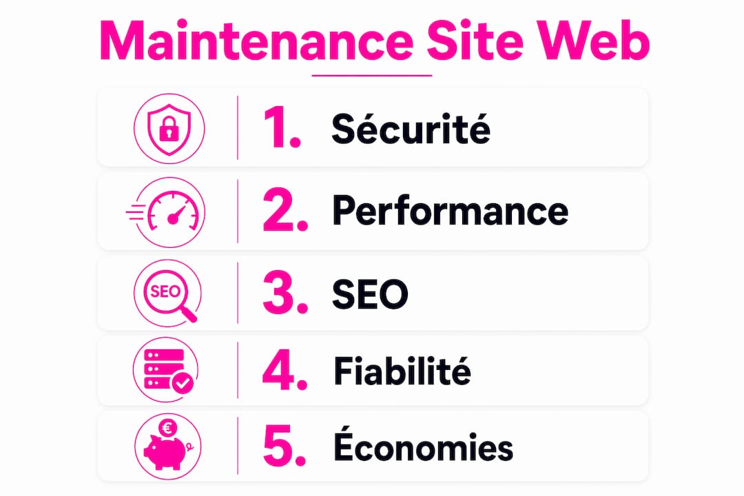 Découvrez en un clin d’œil les différentes étapes essentielles pour assurer la bonne gestion et la pérennité de votre site web grâce à cette infographie.