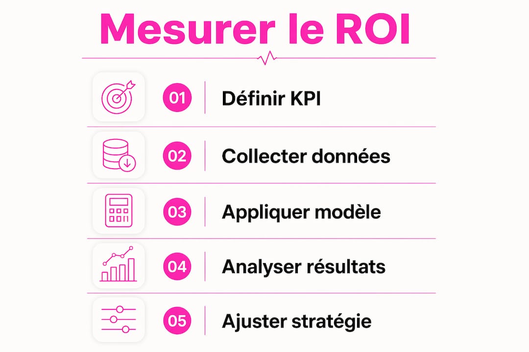 Découvrez en un coup d’œil les étapes incontournables pour évaluer efficacement la performance de vos actions marketing grâce à notre infographie.