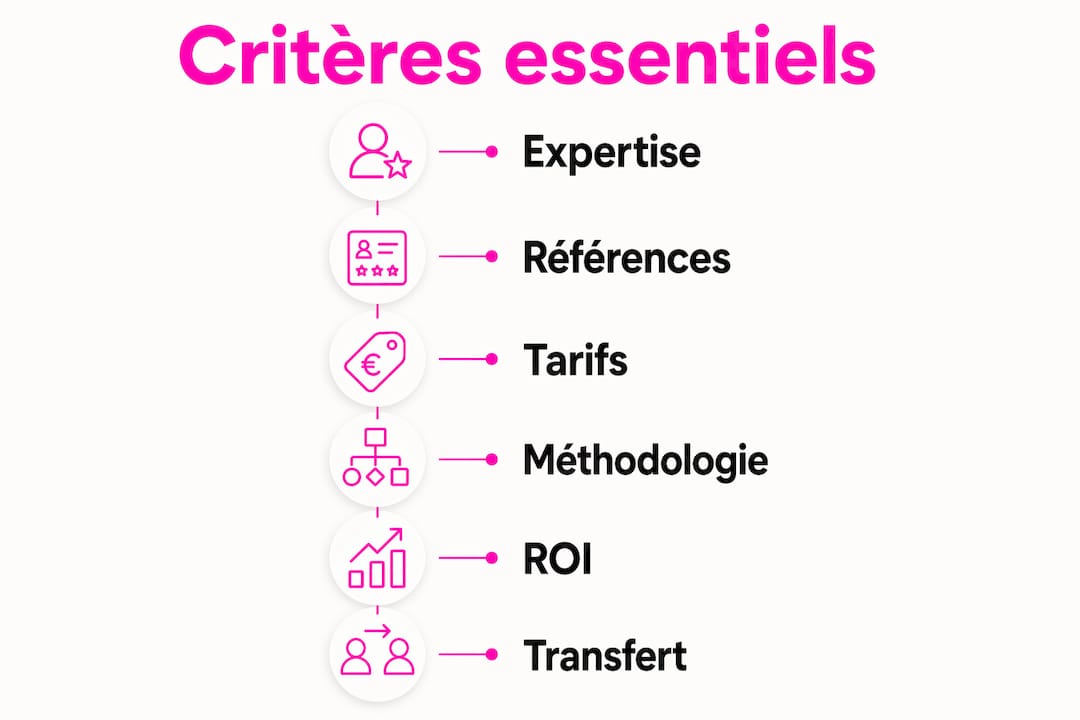 Infographie : les points clés à vérifier avant de choisir une agence